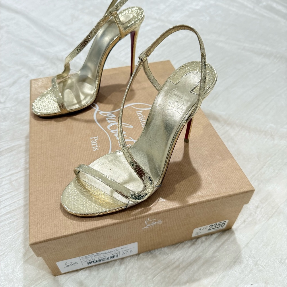 Christian Louboutin Metallic Gold Heels